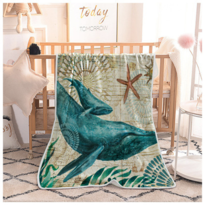 Avensio Whale Pattern Throw Blanket – Soft & Stylish